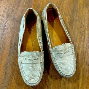 Sperry Cream Textured Loafers